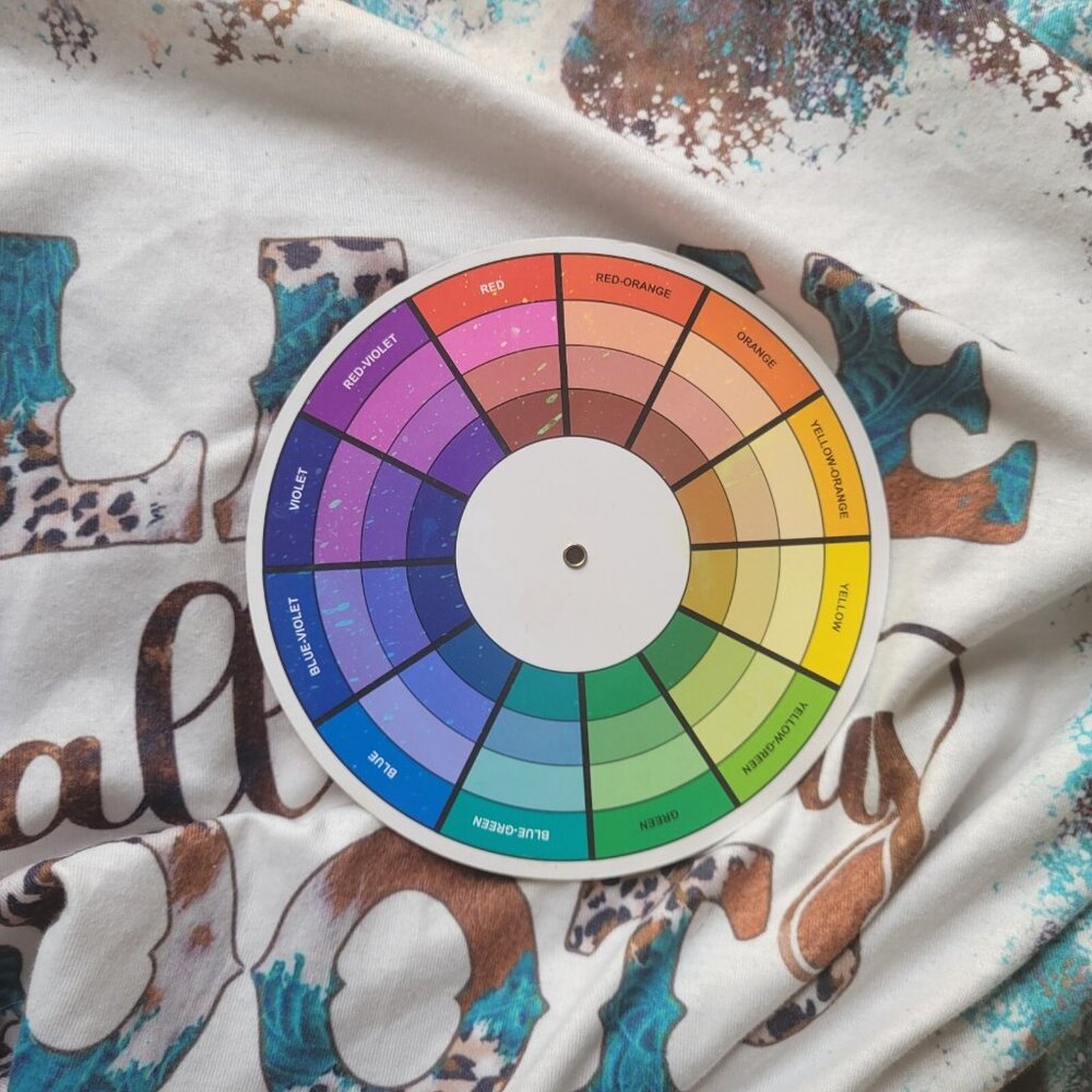 Womens Top XL Tee Cowgirl Blame It All on My Roots Poly Blend Blue Brown NOV239E - Picture 7 of 8